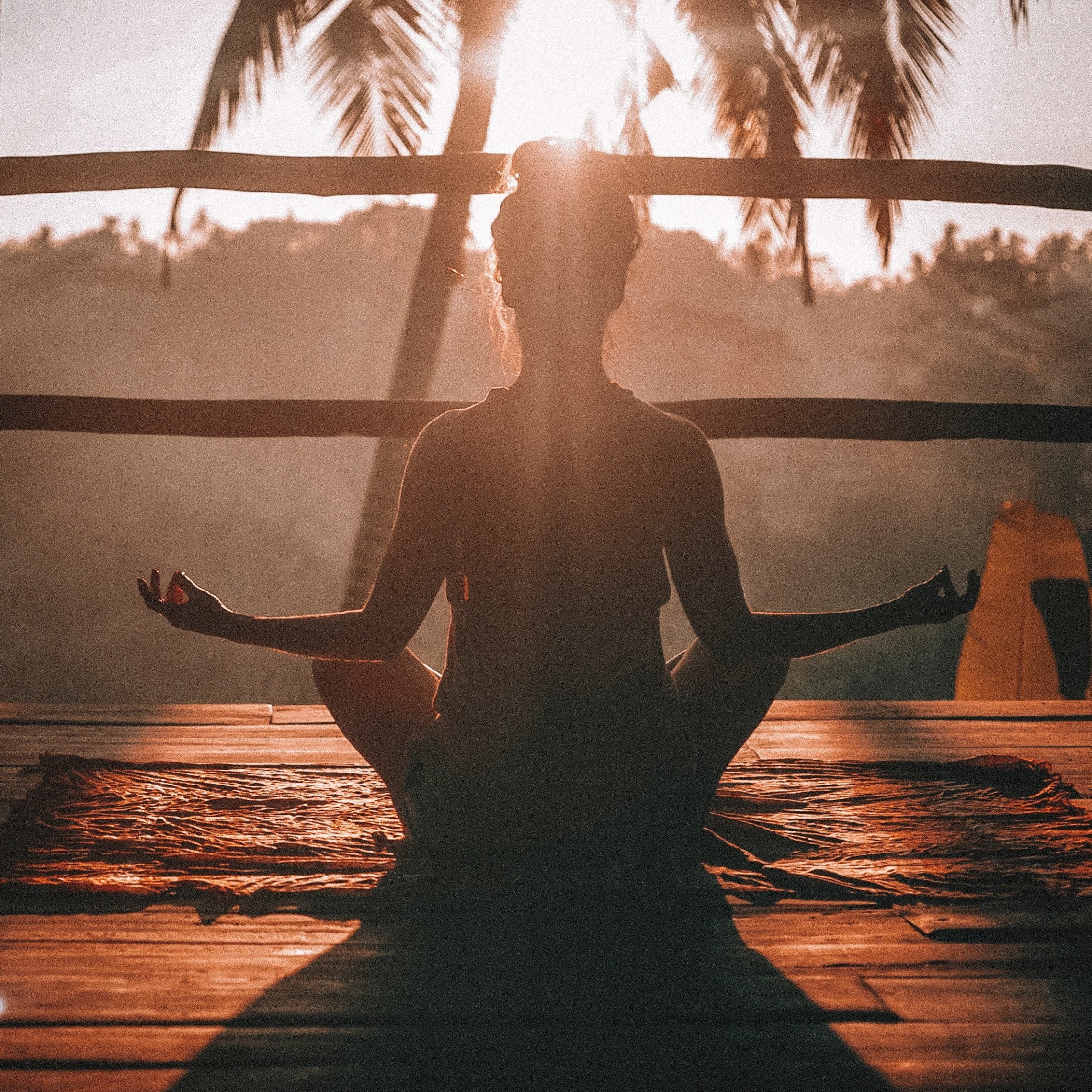 Woman meditating